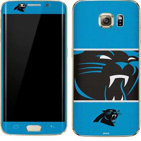 NFL Carolina Panthers Zone Block Galaxy S7 Edge Skin